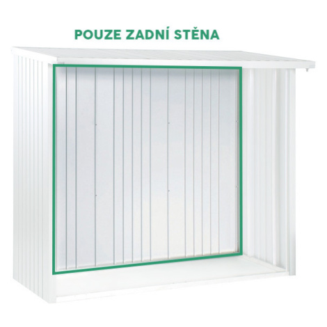 Zadní stěna k dřevníku WoodStock 150, stříbrná metalíza BH35012 Biohort