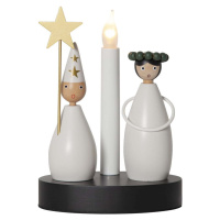 Černo-bílá světelná dekorace s vánočním motivem Christmas Joy – Star Trading