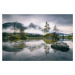 FTNXXL 3013 AG Design vliesová fototapeta 4-dílná Forest Lake - Lesní jezero, velikost 360  x 27