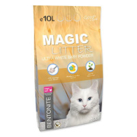 Kočkolit MAGIC LITTER Bentonite Ultra White Baby Powder 10 l