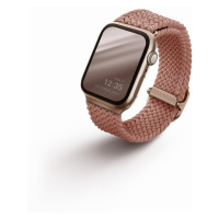 UNIQ Aspen Braided řemínek pro Apple Watch 45/44/42mm růžově zlatý