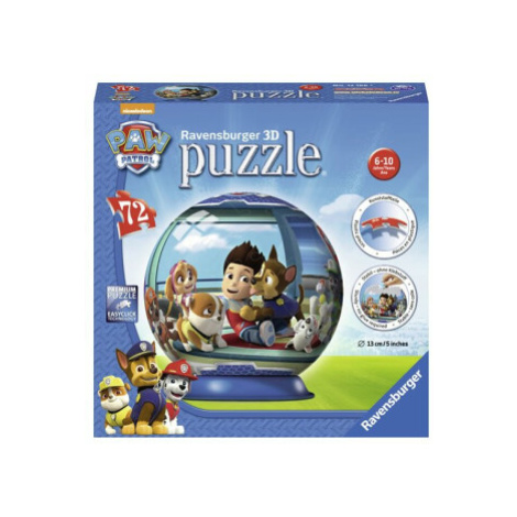 Tlapková Patrola puzzleball; 3D, 72 dílků (12186) RAVENSBURGER