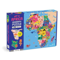 Mudpuppy Zeměpisné puzzle Mapa Afriky 70 dílků