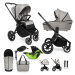 MUUVO  - Kočárek kombinovaný Quick 4.0 Steel grey set 2v1 + KIDDY Evoluna i-size 2 + základna