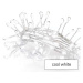 EMOS LED vánoční nano řetěz - ježek, 2,4 m, 3x AA, vnitřní, studená bílá, časovač D3FC01