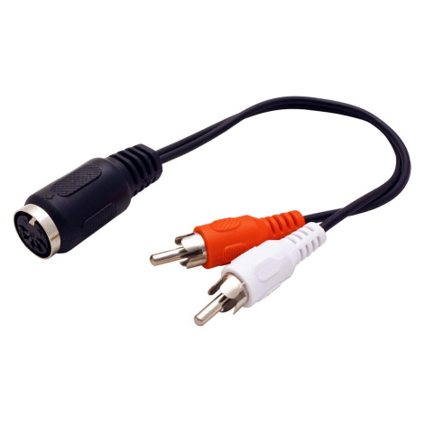 OEM Kabel audio DIN5pin(F) <- 2x cinch, 20cm