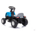 mamido Dětský elektrický traktor Swift s přívěsem modrý
