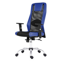 Kancelářská židle HARDING černá/modrá