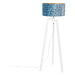 Stojací lampa stativ dřevo s motýlovým sametovým odstínem 50 cm - Puros