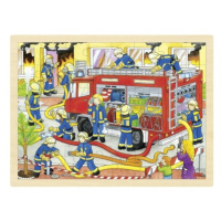 Puzzle – hasiči při zásahu, 48 dílů Montessori
