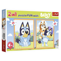 Trefl Sada puzzle 2 v 1, 35 + 63 dílků (Bluey)