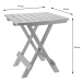 DekorStyle Rozkládací balkónový stůl PROGARDEN 50 cm šedý