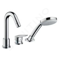 HANSGROHE Logis Baterie na okraj vany, 3-otvorová instalace, chrom 71310000