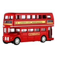 Autobus londýn, červený patrový 12cm
