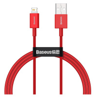 Kabel USB na Lightning Baseus Superior Series, 2,4A, 1m (červený)