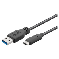 PremiumCord USB 3.1 konektor C/male - USB 3.0 konektor A/male, 1m - ku31ca1bk