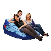 BeanBag Sedací pytel 189×140 duo dark blue - cyan