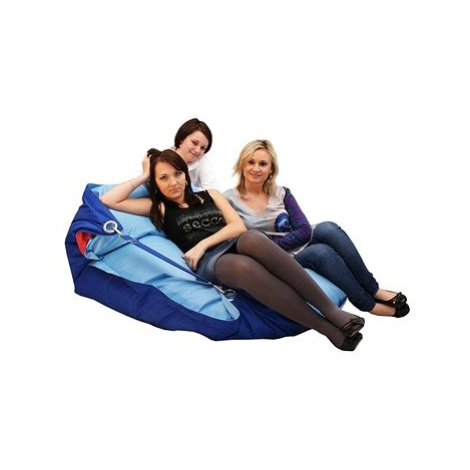 BeanBag Sedací pytel 189×140 duo dark blue - cyan