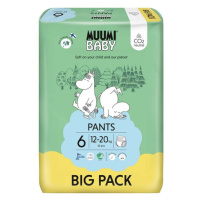 MUUMI Baby Pants 6 Junior 12-20 kg (52 ks), kalhotkové eko pleny