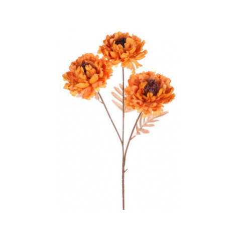 Umělá květina Chryzantéma 62 cm, terakota Asko