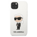 Zadní kryt Karl Lagerfeld Liquid Silicone Ikonik NFT pro Apple iPhone 13, white
