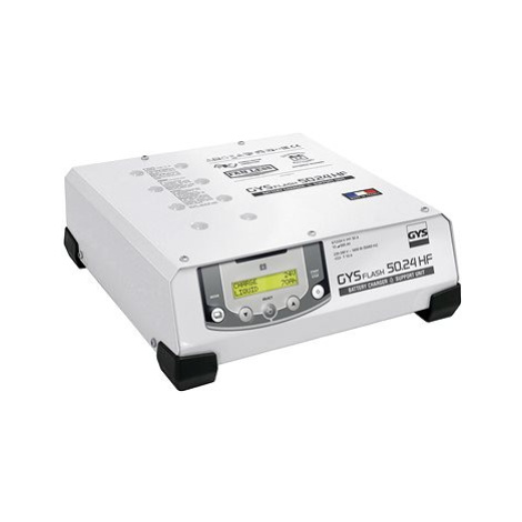 GYS nabíječka/stabilizovaný zdroj Gysflash 50-24 HF, 6/12/24V, 10-600 Ah, 50 A, kabely 2.5 m, me