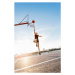Fotografie Blonde woman playing basketball in Cologne,, Westend61, (26.7 x 40 cm)