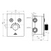 Rubineta Termostatická podomítková baterie Thermo-2F - OLBAPM0015