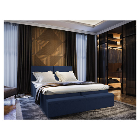 MSL Kontinentální čalouněná postel MALFI (160 x 200 cm) Barva látky: SAWANA 80