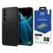 Pouzdro Slim Armor Kryt Spigen Case Pro Galaxy S24+ Plus Matte a Sklo 3MK