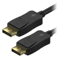 AlzaPower Core DisplayPort 1.2 4K stíněný 1.5m černý