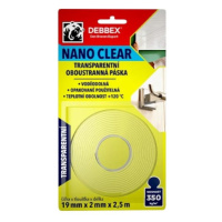 Oboustranná lepící nano páska Den Braven NANO Clear 19x2mm délka 2,5m B8220BD