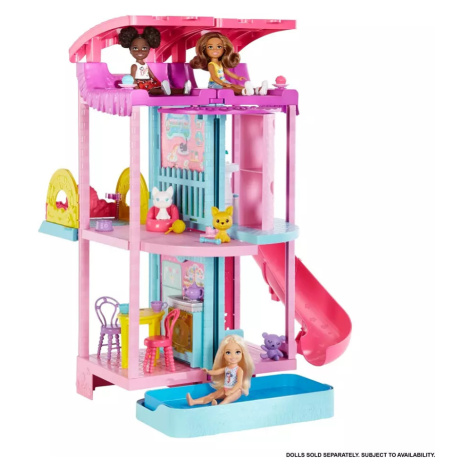 Barbie Chelsea dům se skluzavkou Mattel