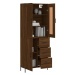 vidaXL Skříň highboard hnědý dub 69,5 x 34 x 180 cm kompozitní dřevo