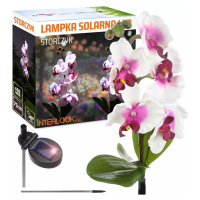 FLD-23-WP | Orchidej zahradní solární LED lampa | 75 cm, 600 mAh