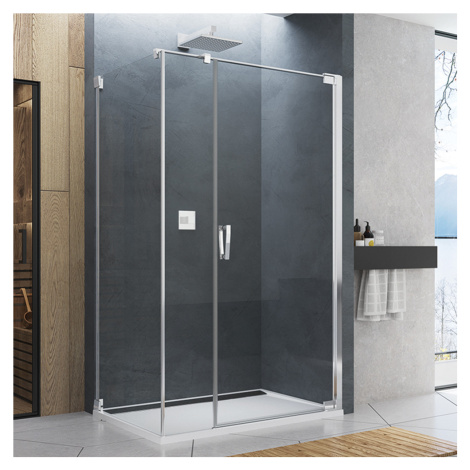SanSwiss Ronal CADURA 90 cm pravé sprchové dveře sklo Transparent CA31CD0905007