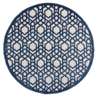 Flair Rugs koberce Kusový koberec Piatto Oro Blue kruh – na ven i na doma Rozměry koberců: 160x1