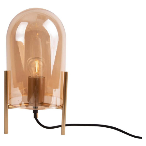 Skleněná stolní lampa ve zlaté barvě Leitmotiv Glass Bell