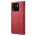 Lenuo Leather flipové pouzdro pro Xiaomi Redmi 10C, červená - 348279