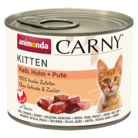 animonda Carny Kitten telecí, kuřecí a krůtí 12 × 200 g