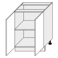 ArtExt Kuchyňská skříňka spodní PLATINIUM | D11 60 Barva korpusu: Bílá