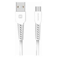 SWISSTEN DATOVÝ KABEL USB / MICRO USB 1,0 M BÍLÝ