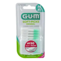 Gum Soft-Picks mezizubní kartáček gumový s fluoridy Medium 50 ks