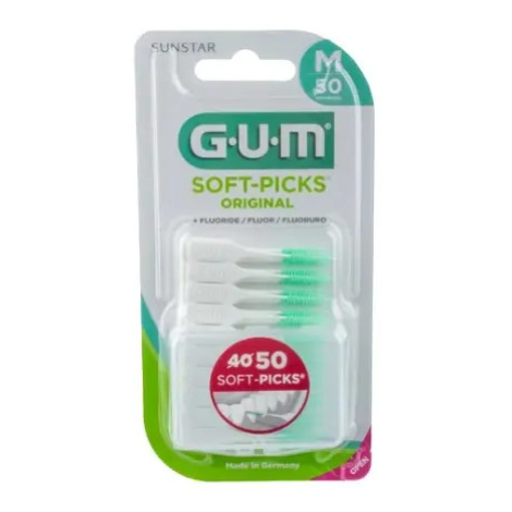 GUM Soft-Picks mezizubní kartáček gumový s fluoridy Medium 50 ks