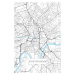 Mapa Nottingham white, 26.7 × 40 cm