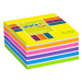 Samolepicí kostka Stick'n 76 × 76 mm, 400 lístků, mix neonových barev žlutá