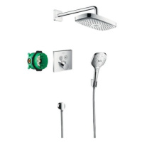 Sprchový systém Hansgrohe Raindance Select E pod omítku s termostatickou baterií chrom 27296000