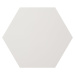 Chameleon Designová bílá tabule, smaltovaný ocelový plech - šestiúhelník, Ø 980 mm, bílá