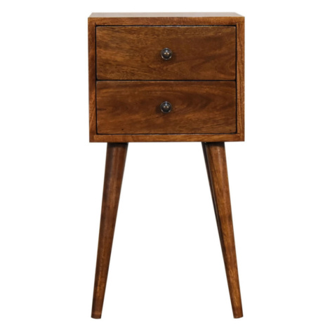 Artisan Furniture KOMODA Newton kaštan, 3 zásuvky, tmavě hnědá