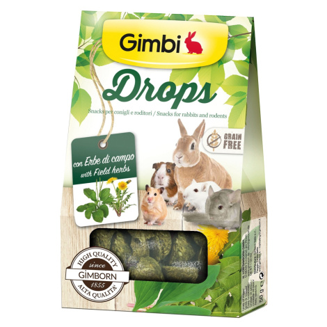 Gimbi Drops Snack s polními bylinkami 50 g Gimborn